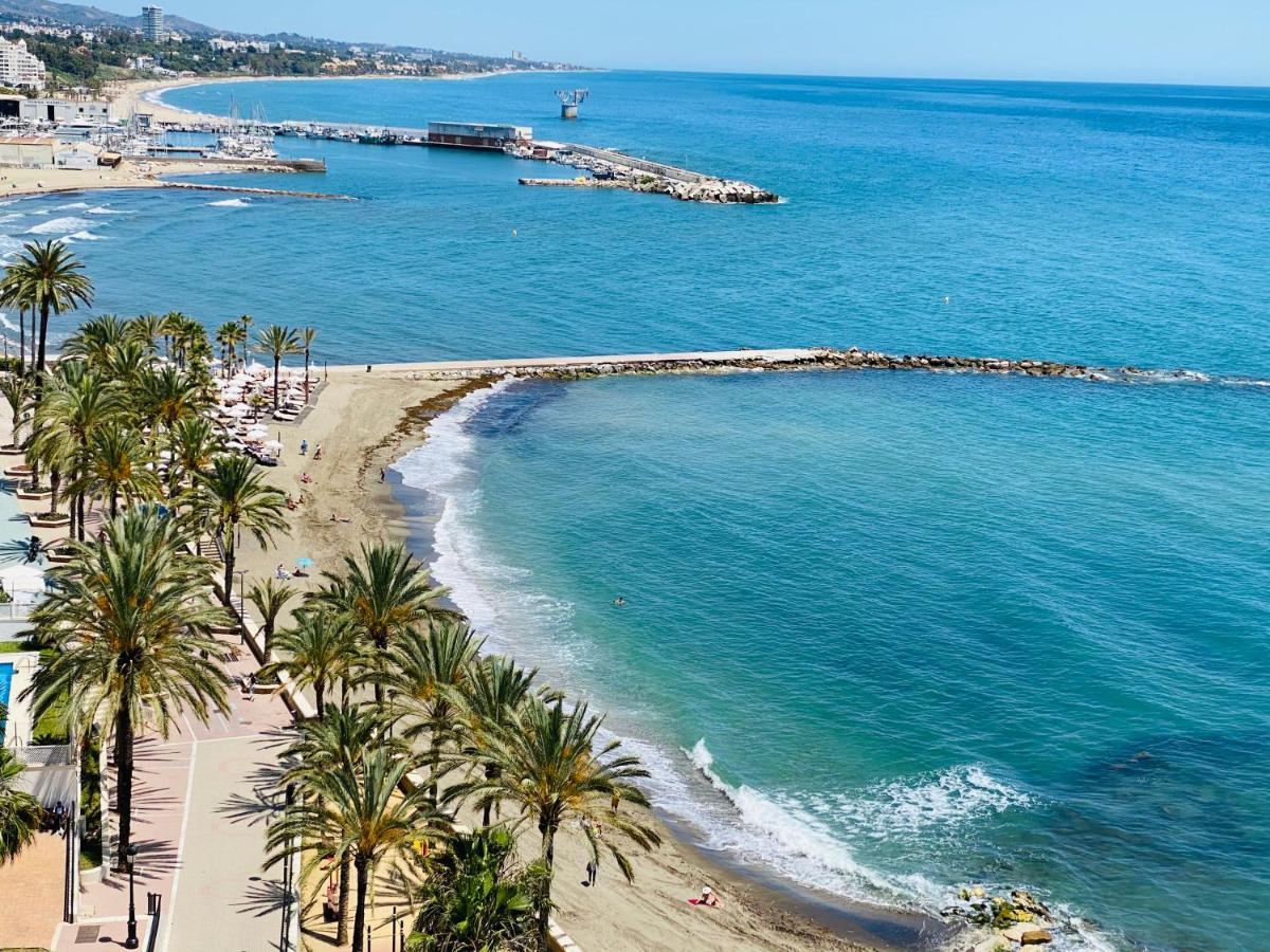First Line! Art-Apartment On The Seafront Of Marbella With Swimming Pool Bagian luar foto